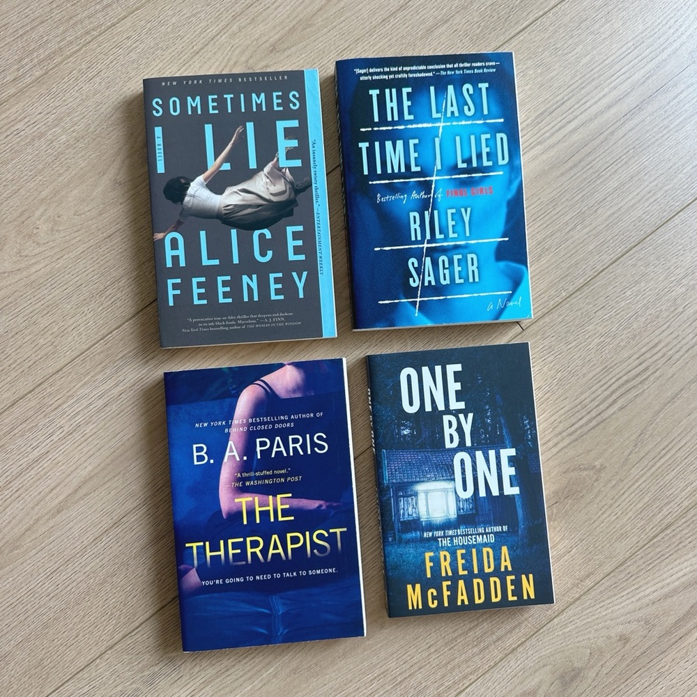 Lot of 4 Thriller Paperback Books